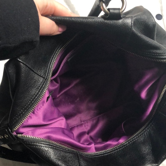 Black Leather Coach Purse - Picture 3 of 5